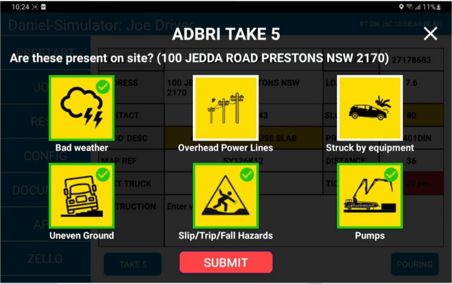 Adbri Take 5 Project — Safety Integration with Netcorp